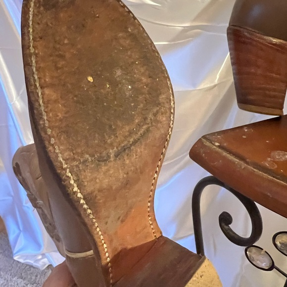 Ariat Two-Tone Western Heeled Boots Vintage - Picture 6 of 6